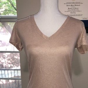 Rosé/Champagne shimmer t-shirt